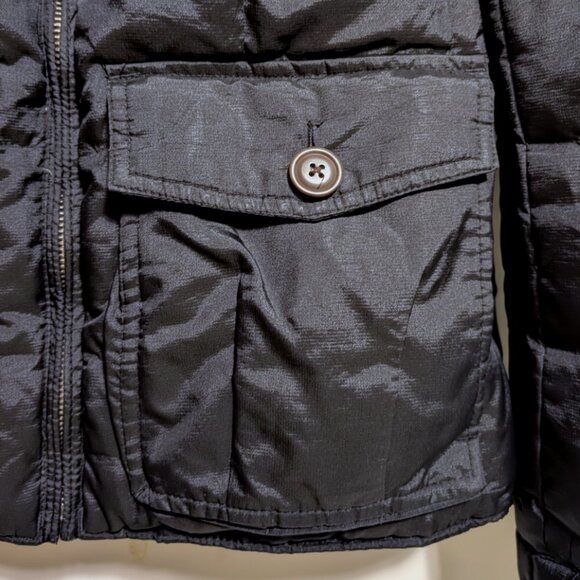 EDDIE BAUER Womens Black Y. 550 Down Puffer Jacket Insulated Warm Winter Coat XS - Picture 7 of 8